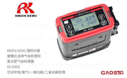 RIKEN KEIKI 理研计器 便携式多种气体检测仪 复合型气体检测器 RX-8500