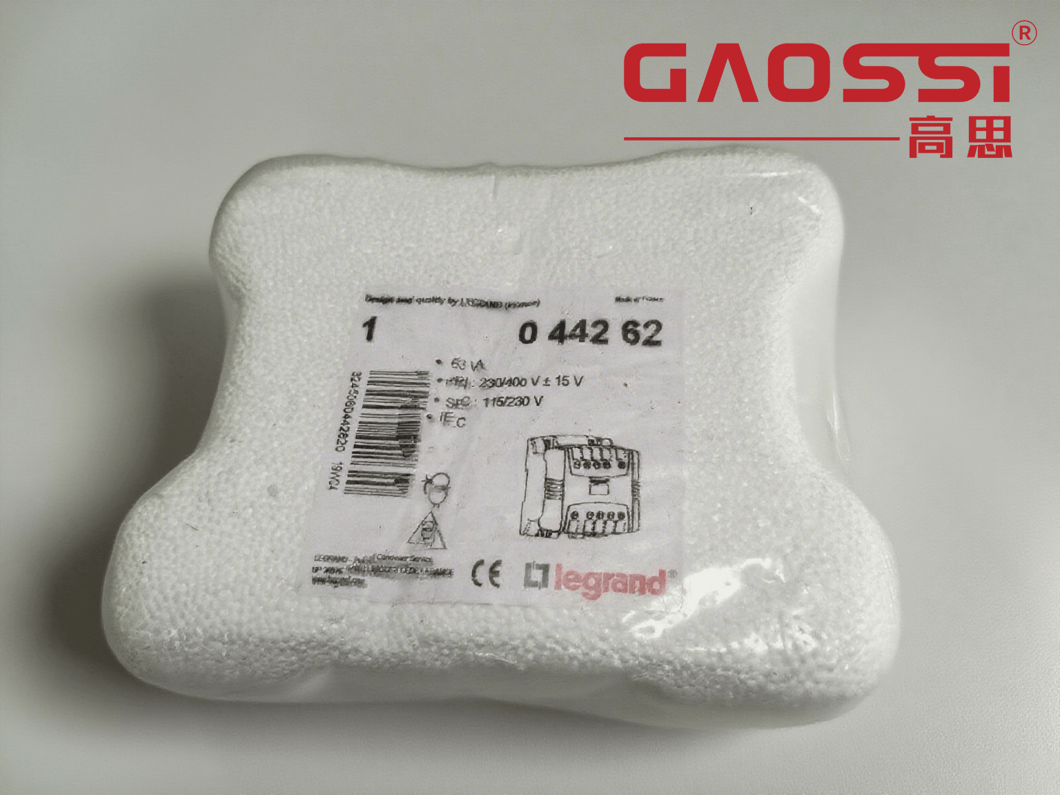 【案例CASE】：襄阳|Legrand 罗格朗 单相隔离变压器 0 442 62，63VA