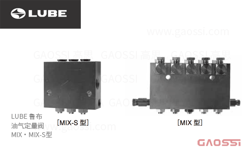 LUBE 鲁布 油气定量阀 MIX，MIX-S型