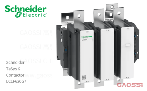 Schneider施耐德 接触器 TeSys F系列 LC1F630G7,线圈120VAC, 3P, 3常开