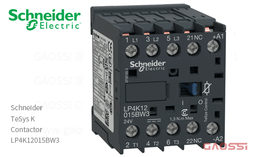 Schneider施耐德 接触器 TeSys K系列 LP4K12015BW3, 3P, 3NO, 24V DC
