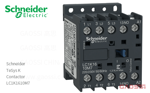Schneider施耐德 接触器 TeSys K系列 LC1K1610M7, 3P, 3NO, 220/230V AC