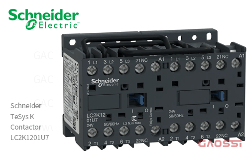 Schneider施耐德 接触器 TeSys K系列 LC2K1201U7, 3P, 3NO, 230/240V AC 可逆