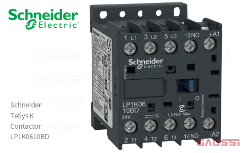 Schneider施耐德 接触器 TeSys K系列 LP1K0610BD, 3P, 24V DC