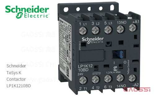 Schneider施耐德 接触器 TeSys K系列 LP1K1210BD, 3P, 3NO, 24V DC