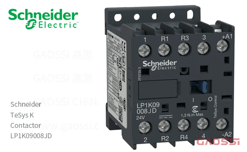 Schneider施耐德 接触器 TeSys K系列 LP1K09008JD, 4P, 2NO + 2NC, 12V DC