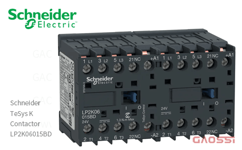 Schneider施耐德 接触器 TeSys K系列 LP2K06015BD, 3P, 24V DC 可逆