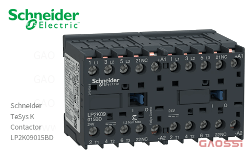 Schneider施耐德 接触器 TeSys K系列 LP2K09015BD, 3P, 24V DC 可逆
