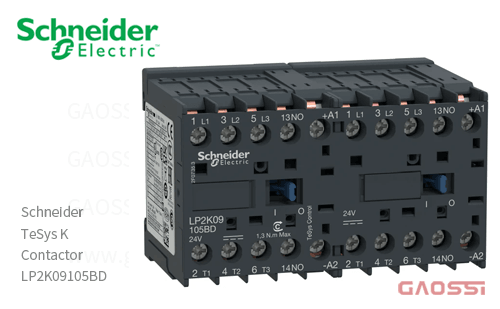 Schneider施耐德 接触器 TeSys K系列 LP2K09105BD, 3P, 24V DC 可逆