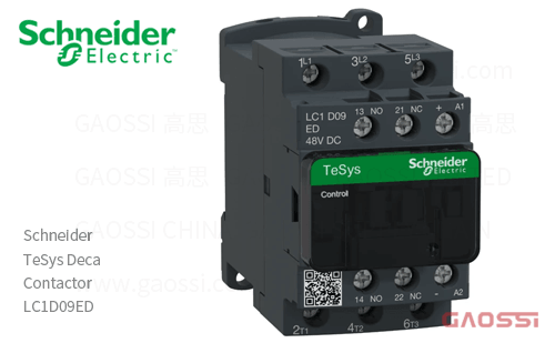 Schneider施耐德 接触器 TeSys Deca系列 LC1D09ED, 3P, 3NO, 48V DC