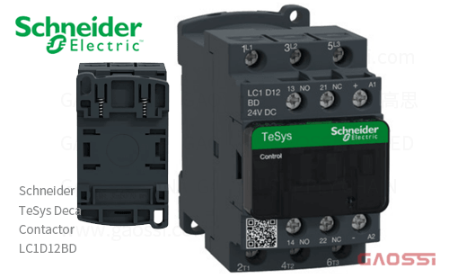 Schneider施耐德 接触器 TeSys Deca系列 LC1D12BD, 3P, 3NO, 24V DC