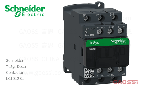 Schneider施耐德 接触器 TeSys Deca系列 LC1D12BL, 3P, 3NO, 24V DC
