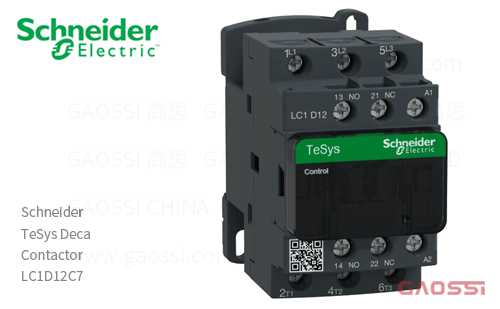Schneider施耐德 接触器 TeSys Deca系列 LC1D12C7, 3P, 3NO, 32V AC