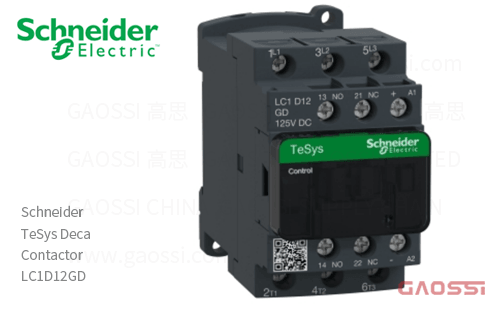 Schneider施耐德 接触器 TeSys Deca系列 LC1D12GD, 3P, 3NO, 125V DC