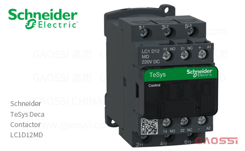 Schneider施耐德 接触器 TeSys Deca系列 LC1D12MD, 3P, 3NO, 220V DC