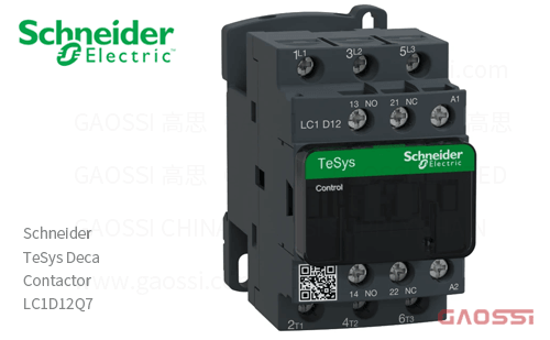 Schneider施耐德 接触器 TeSys Deca系列 LC1D12Q7, 3P, 3NO, 380V AC
