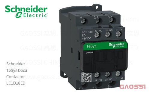 Schneider施耐德 接触器 TeSys Deca系列 LC1D18ED, 3P, 3NO, 48V DC