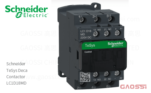 Schneider施耐德 接触器 TeSys Deca系列 LC1D18MD, 3P, 3NO, 220V DC