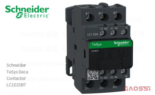 Schneider施耐德 接触器 TeSys Deca系列 LC1D25B7, 3P, 3NO, 24V AC