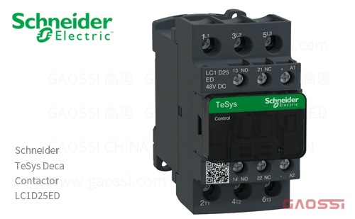 Schneider施耐德 接触器 TeSys Deca系列 LC1D25ED, 3P, 3NO, 48V DC