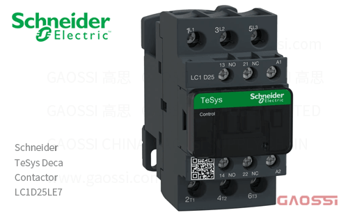 Schneider施耐德 接触器 TeSys Deca系列 LC1D25LE7, 3P, 3NO, 208V AC