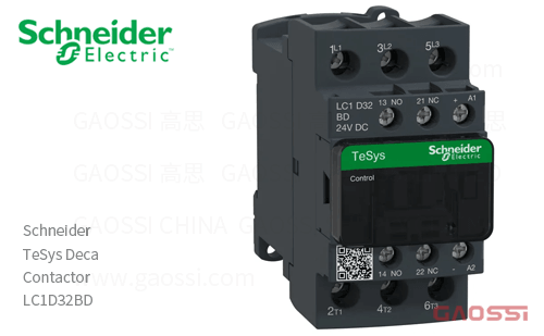 Schneider施耐德 接触器 TeSys Deca系列 LC1D32BD, 3P, 3NO, 24V DC