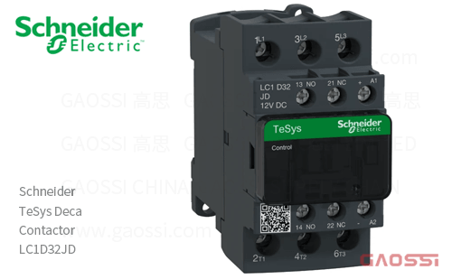 Schneider施耐德 接触器 TeSys Deca系列 LC1D32JD, 3P, 3NO, 12V DC