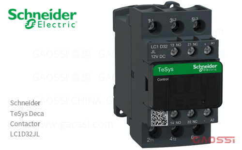 Schneider施耐德 接触器 TeSys Deca系列 LC1D32JL, 3P, 3NO, 12V DC