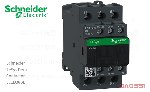 Schneider施耐德 接触器 TeSys Deca系列 LC1D38BL, 3P, 3NO, 24V DC