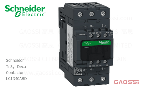 Schneider施耐德 接触器 TeSys Deca系列 LC1D40ABD, 3P, 3NO, 24V AC