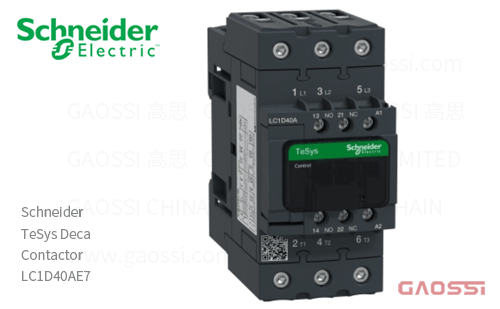 Schneider施耐德 接触器 TeSys Deca系列 LC1D40AE7, 3P, 3NO, 48V AC