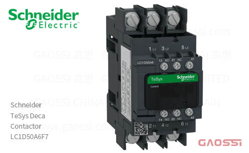 Schneider施耐德 接触器 TeSys Deca系列 LC1D50A6F7, 3P, 3NO, 110V AC