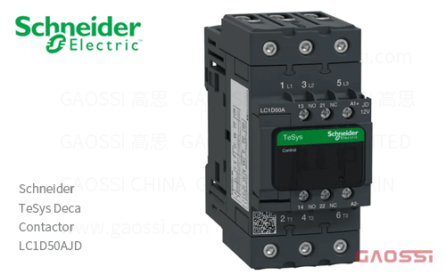 Schneider施耐德 接触器 TeSys Deca系列 LC1D50AJD, 3P, 3NO, 12V DC
