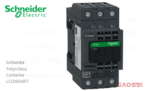 Schneider施耐德 接触器 TeSys Deca系列 LC1D65A3F7, 3P, 3NO, 110V AC