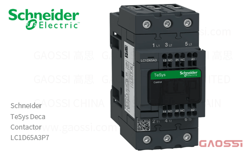 Schneider施耐德 接触器 TeSys Deca系列 LC1D65A3P7, 3P, 3NO, 230V AC