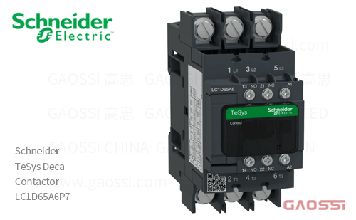 Schneider施耐德 接触器 TeSys Deca系列 LC1D65A6P7, 3P, 3NO, 230V AC