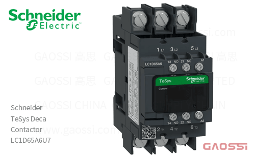 Schneider施耐德 接触器 TeSys Deca系列 LC1D65A6U7, 3P, 3NO, 240V AC
