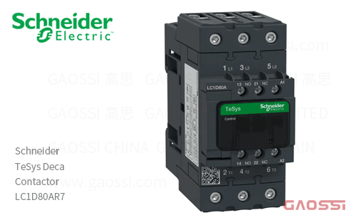 Schneider施耐德 接触器 TeSys Deca系列 LC1D80AR7, 3P, 3NO, 440V AC