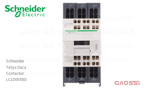 Schneider施耐德 接触器 TeSys Deca系列 LC1D093BD, 3P, 3NO, 24V DC