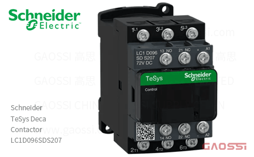 Schneider施耐德 接触器 TeSys Deca系列 LC1D096SDS207, 3P, 3NO, 72V DC