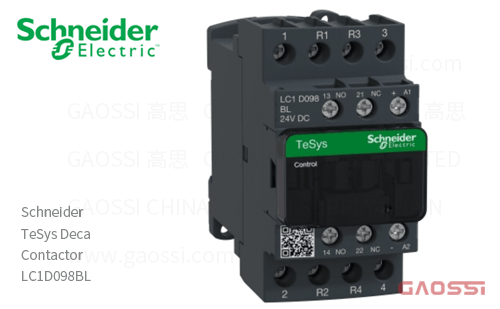 Schneider施耐德 接触器 TeSys Deca系列 LC1D098BL, 4P, 2NO+2NC, 24V DC