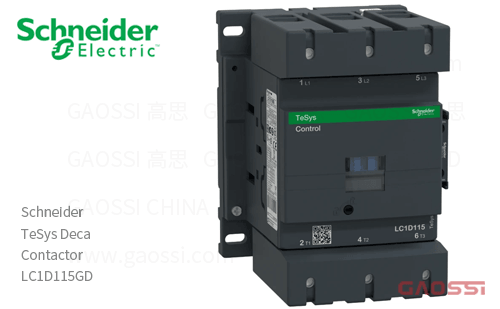 Schneider施耐德 接触器 TeSys Deca系列 LC1D115GD, 4P, 2NO+2NC, V AC