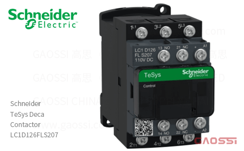 Schneider施耐德 接触器 TeSys Deca系列 LC1D126FLS207, 3P, 3NO, 110V DC