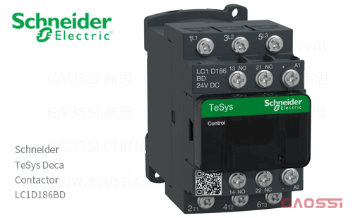 Schneider施耐德 接触器 TeSys Deca系列 LC1D186BD, 3P, 3NO, 24 V DC