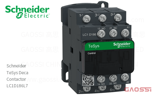 Schneider施耐德 接触器 TeSys Deca系列 LC1D186L7, 3P, 3NO, 200V AC