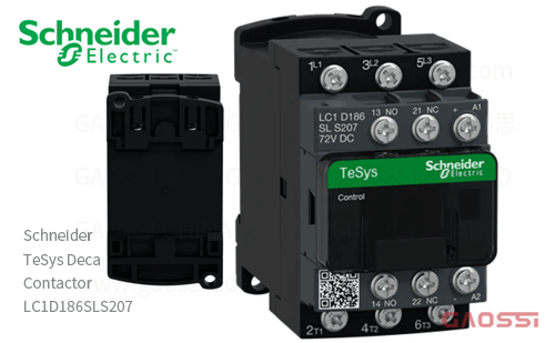 Schneider施耐德 接触器 TeSys Deca系列 LC1D186SLS207, 3P, 3NO, 72V DC