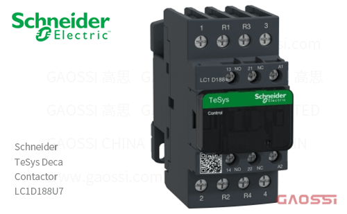 Schneider施耐德 接触器 TeSys Deca系列 LC1D188U7, 4P, 2NO+2NC, 240V AC