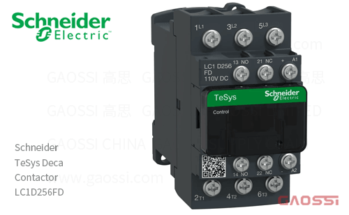 Schneider施耐德 接触器 TeSys Deca系列 LC1D256FD, 3P, 3NO, 110V DC