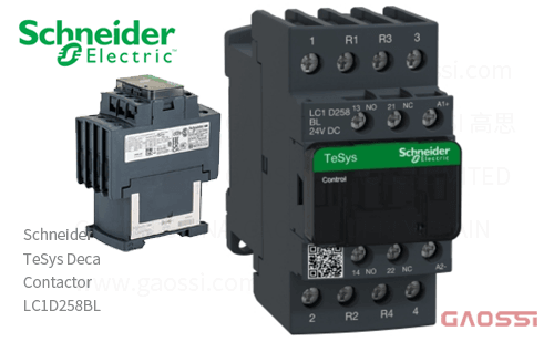 Schneider施耐德 接触器 TeSys Deca系列 LC1D258BL, 4P, 2NO+2NC, 24V DC