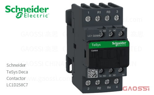Schneider施耐德 接触器 TeSys Deca系列 LC1D258C7, 4P, 2NO+2NC, 32V AC